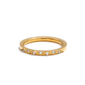 Isalene  Ring Gold / 6 Celestine Band Ring