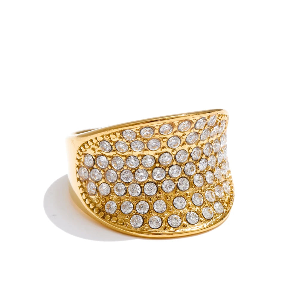 Isalene  Ring Gold / 6 Estelle Pavé Ring