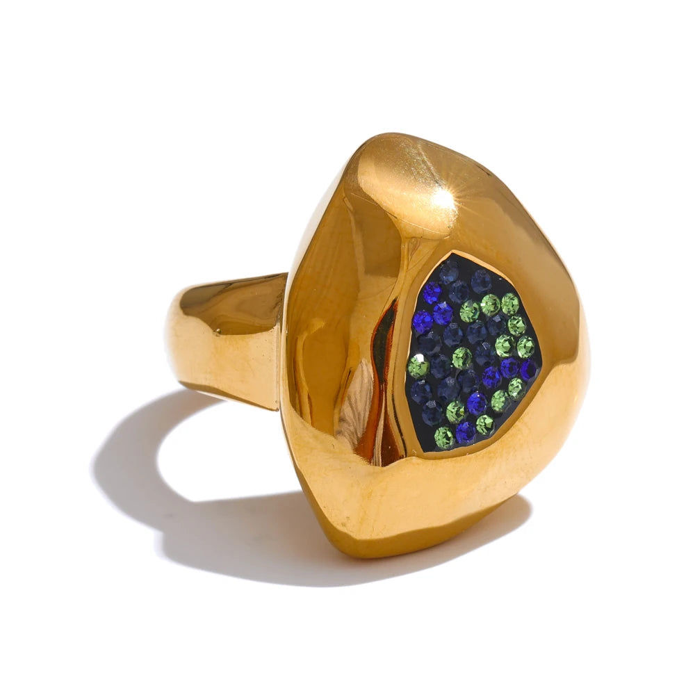 Isalene  Ring Gold / 6 Vivid Flux Ring