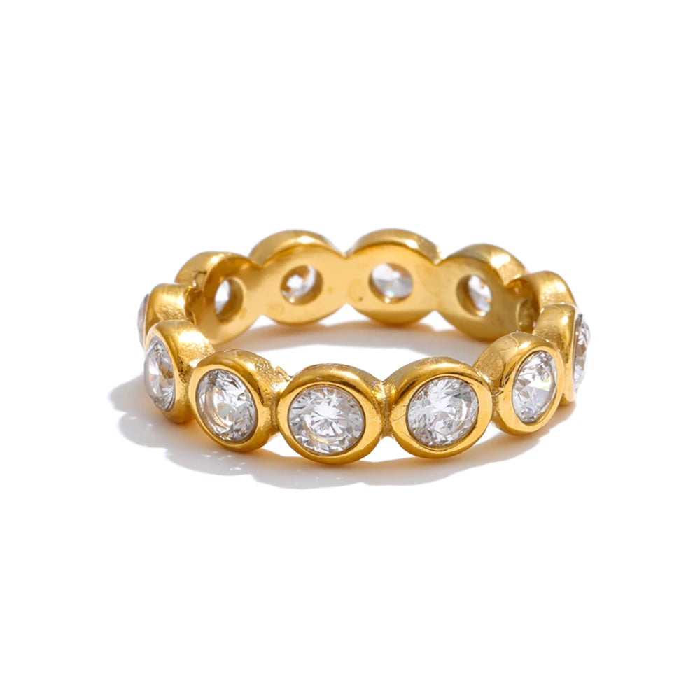 Isalene  Ring Gold / 6 Vivienne Crystal Eternity Ring