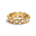 Isalene  Ring Gold / 6 Vivienne Crystal Eternity Ring