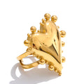 Isalene  Ring Gold / 7 Valerie Heart Statement Ring