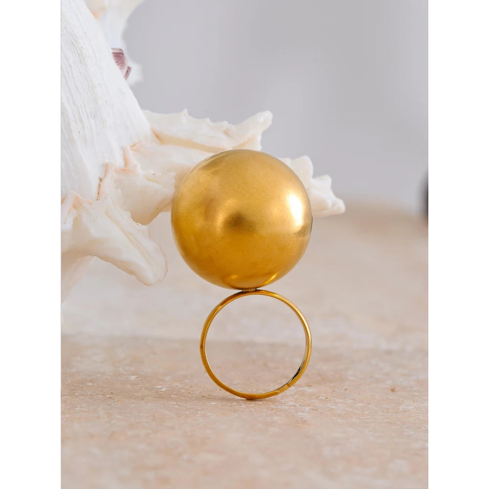 Isalene  Ring Gold / Adjustable Aura Line Ring
