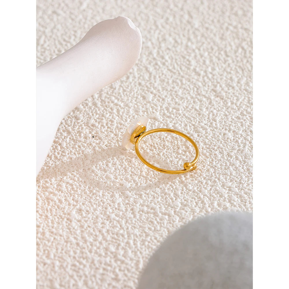 Isalene  Ring Gold Elowen Blossom Ring