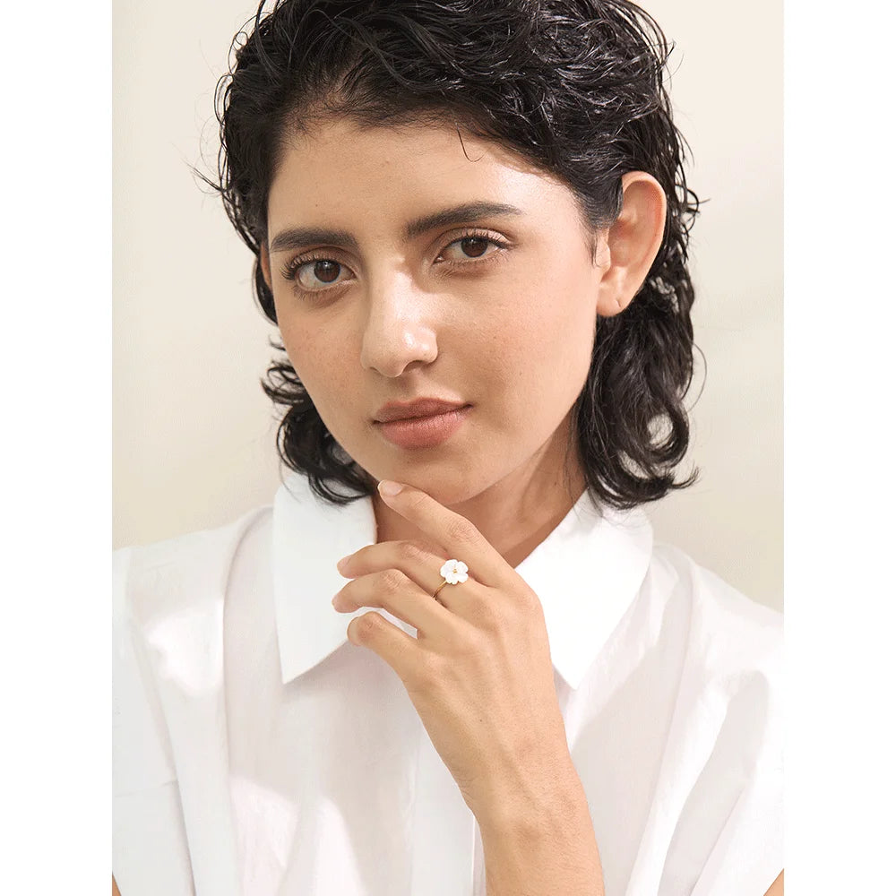 Isalene  Ring Gold Elowen Blossom Ring