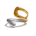 Isalene  Ring Gold/Silver Lucienne Sculptural Ring