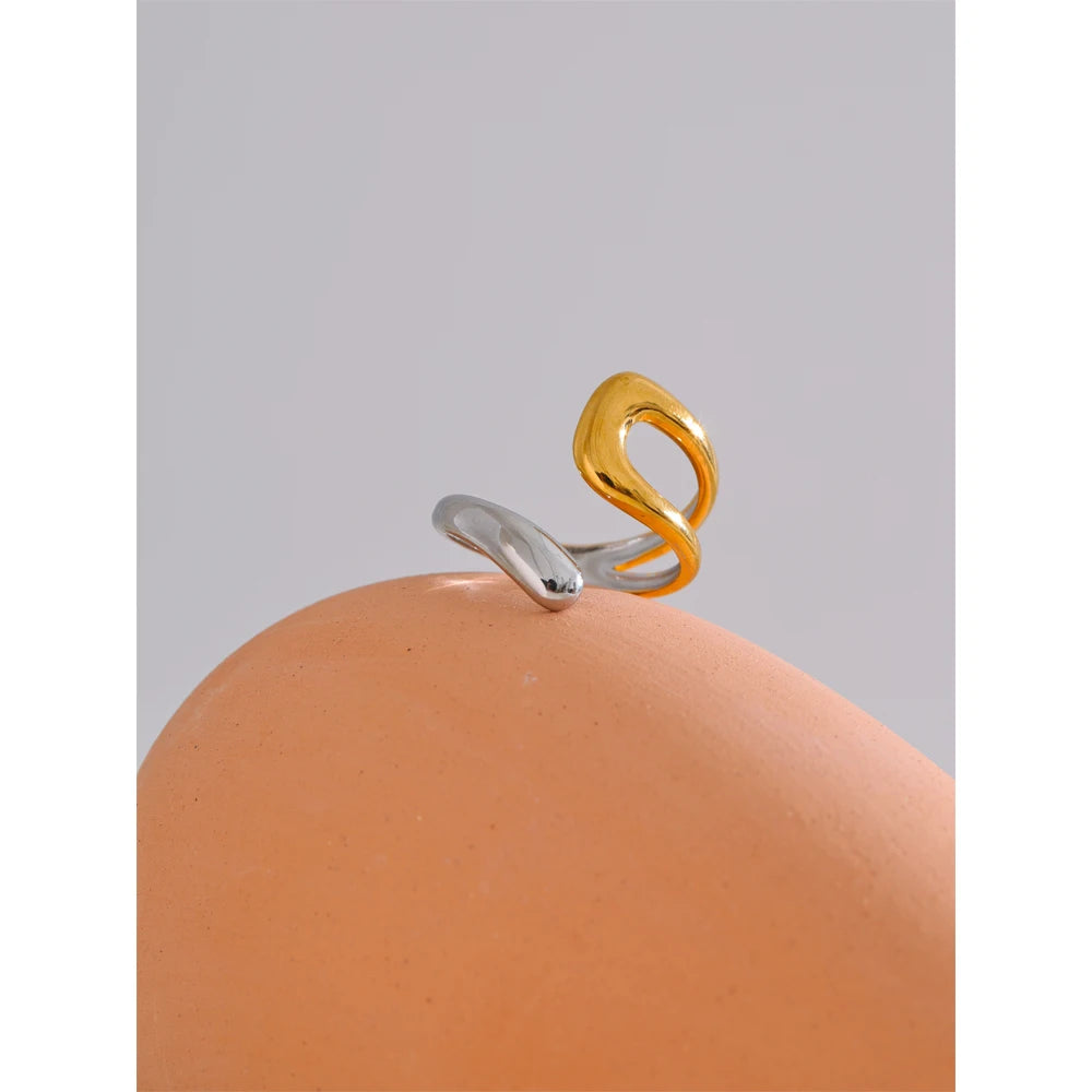 Isalene  Ring Gold/Silver Lucienne Sculptural Ring