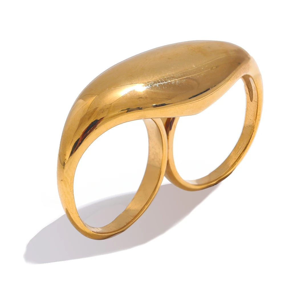 Isalene  Ring Gold Solene Sculptural Ring