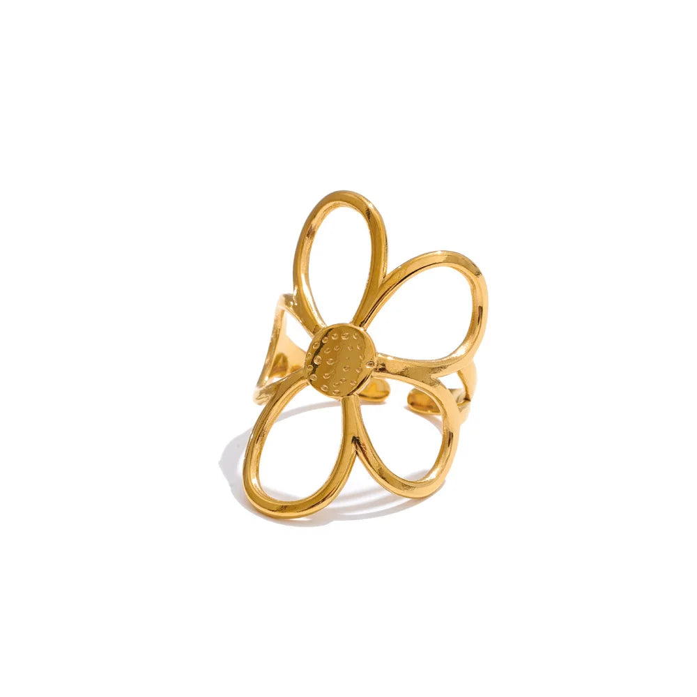 Isalene  Ring Gold Solenne Bloom Ring