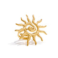 Isalene  Ring Gold Solenne Sunburst Statement Ring