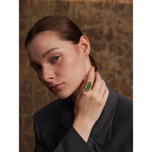 Isalene  Ring Gold Valina Stone Ring