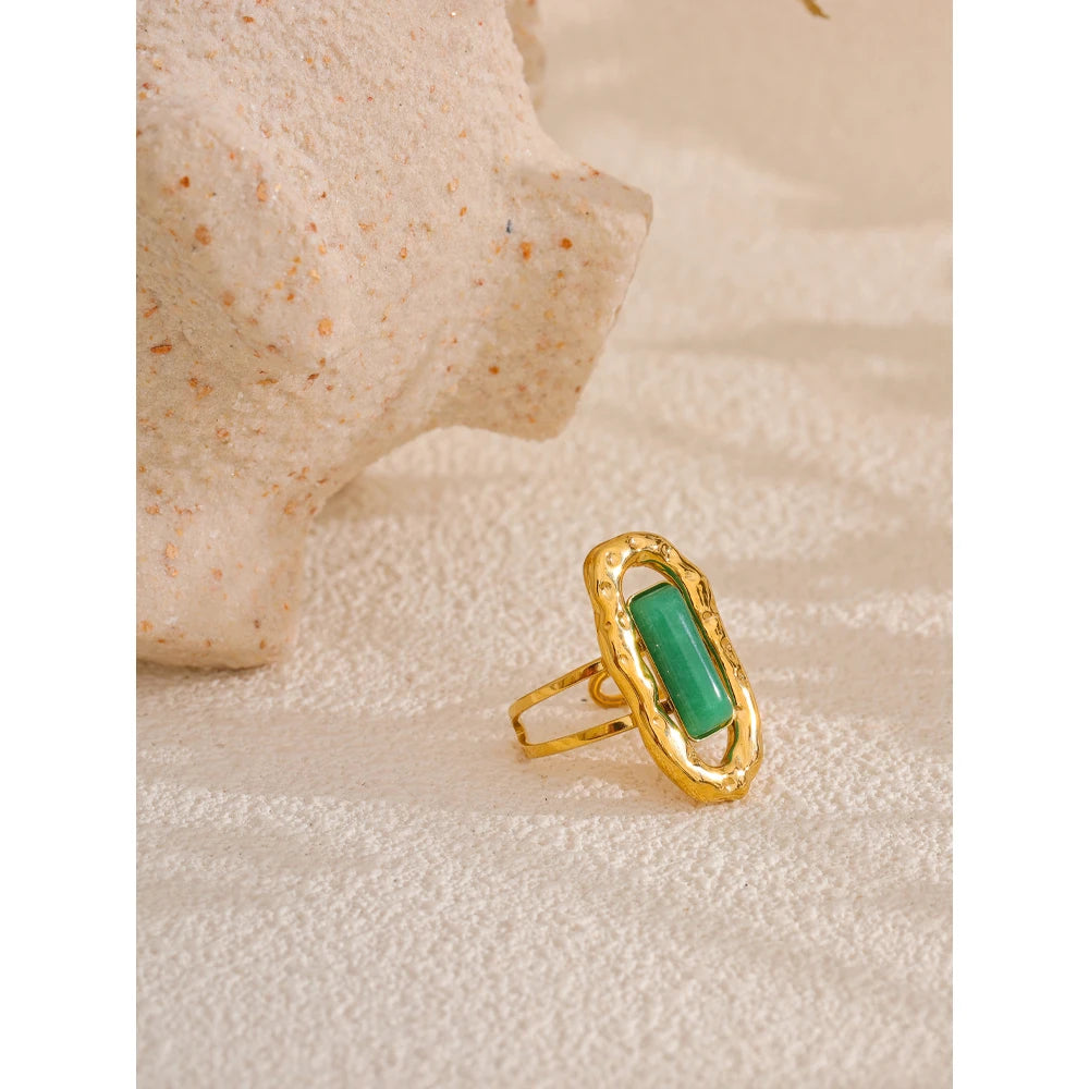 Isalene  Ring Gold Valina Stone Ring