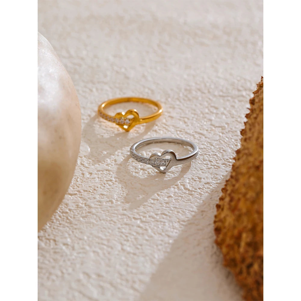 Isalene  Ring Heart Sparkle Ring