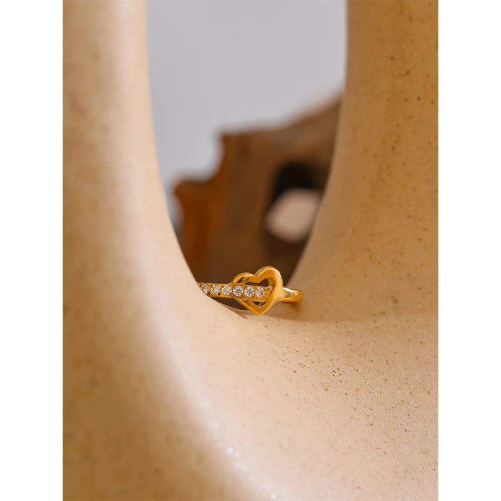 Isalene  Ring Heart Sparkle Ring