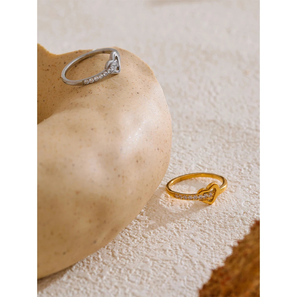 Isalene  Ring Heart Sparkle Ring