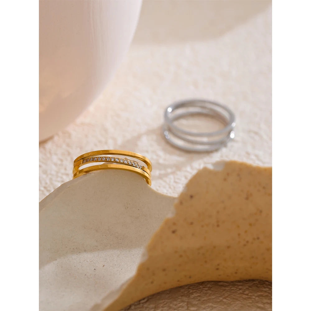 Isalene  Ring Luna Crystal Ring