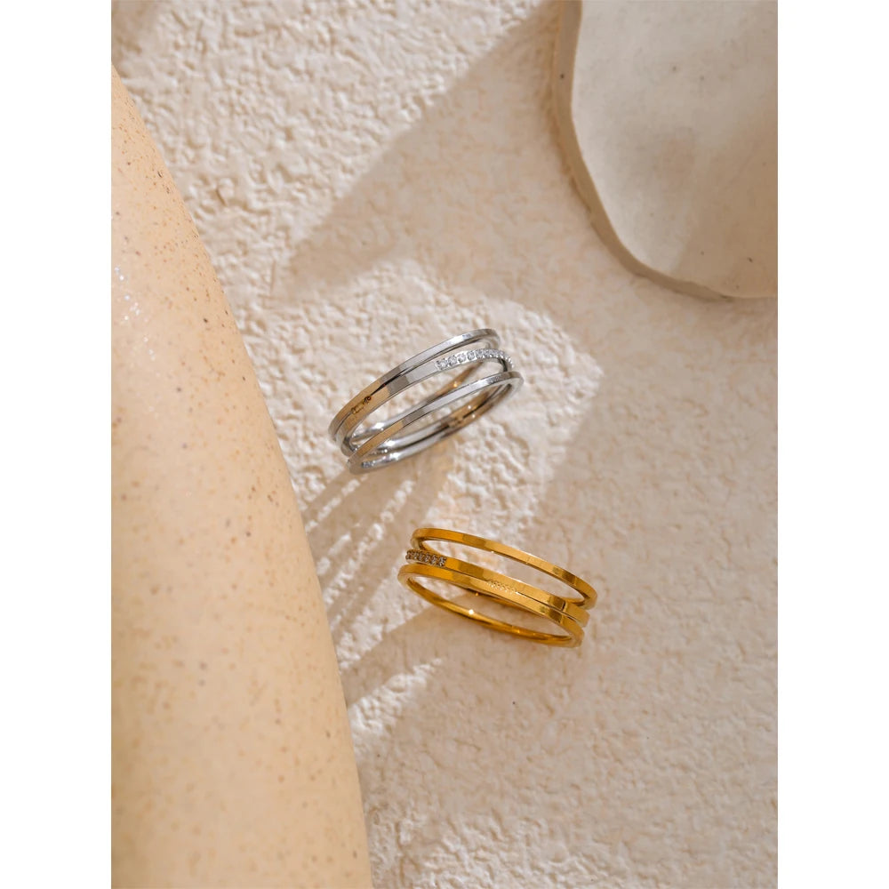 Isalene  Ring Luna Crystal Ring