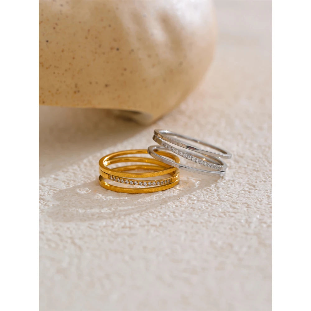 Isalene  Ring Luna Crystal Ring