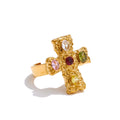 Isalene  Ring Multicolor Seraphina Cross Ring