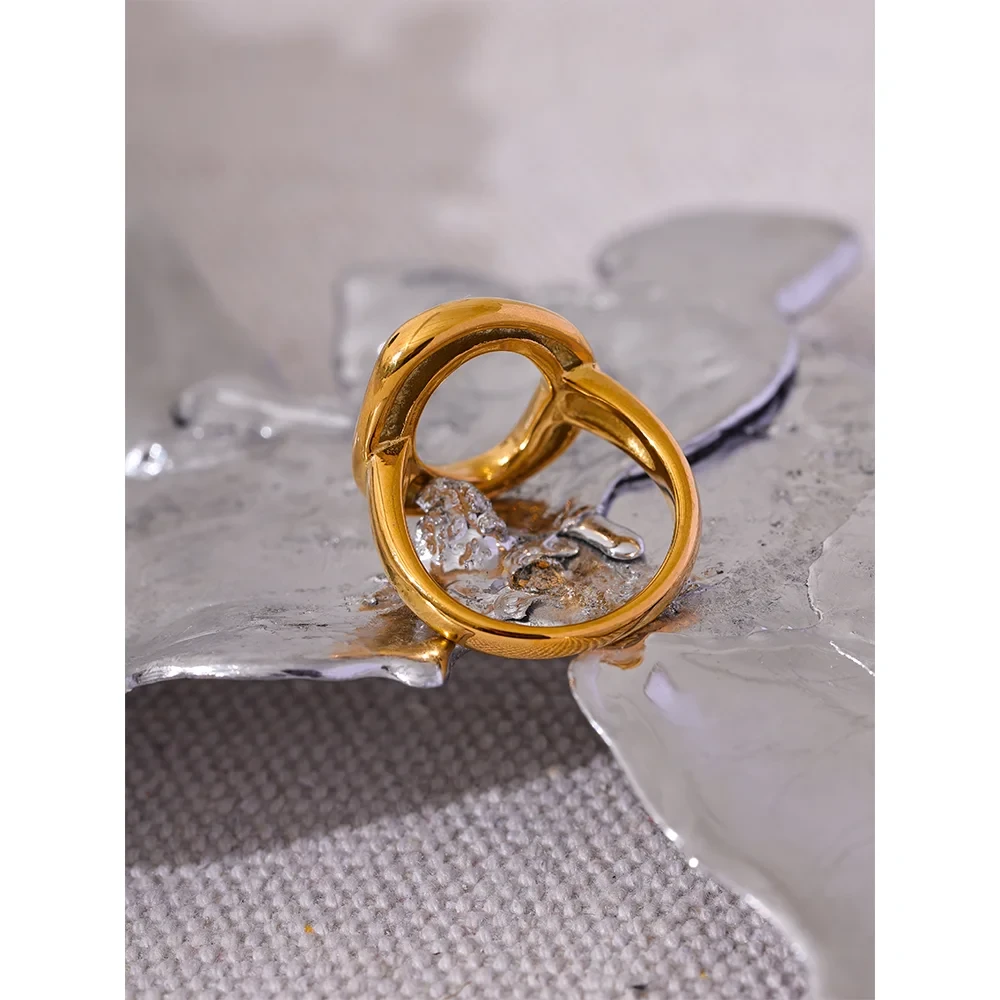 Isalene  Ring Orbit Open Circle Ring