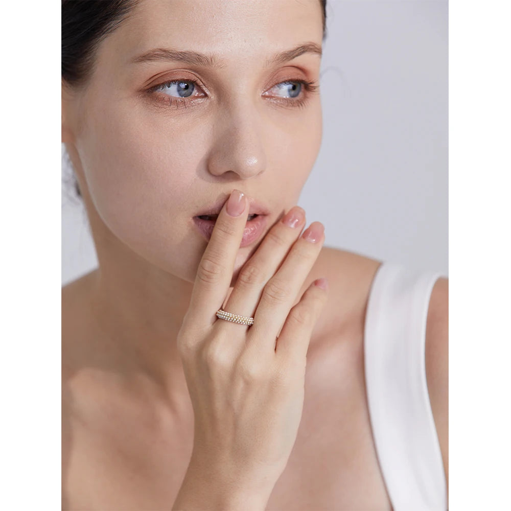 Isalene  Ring Radiant Pearl Band Ring