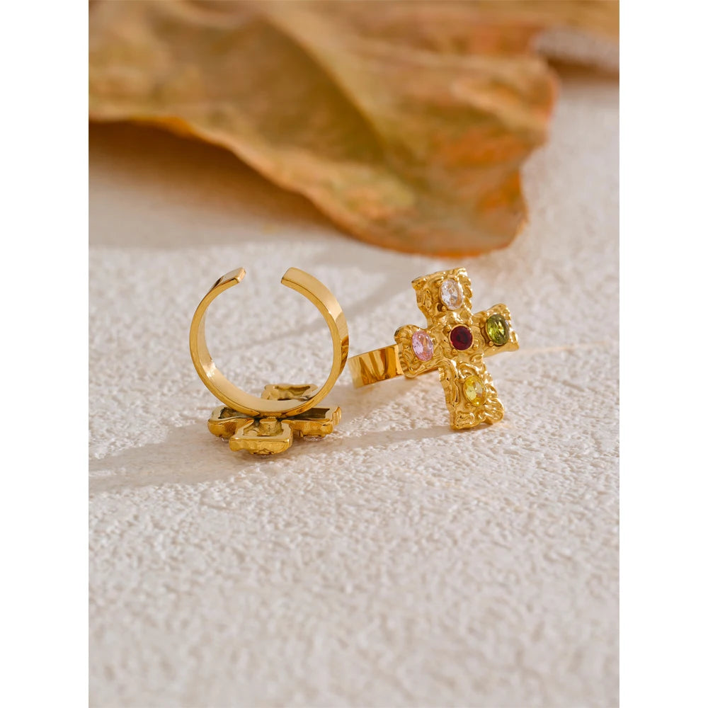 Isalene  Ring Seraphina Cross Ring