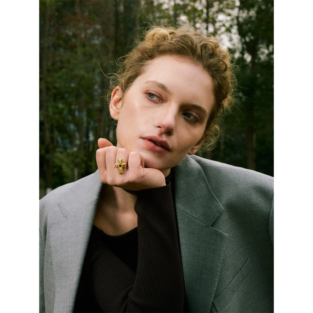 Isalene  Ring Seraphina Cross Ring