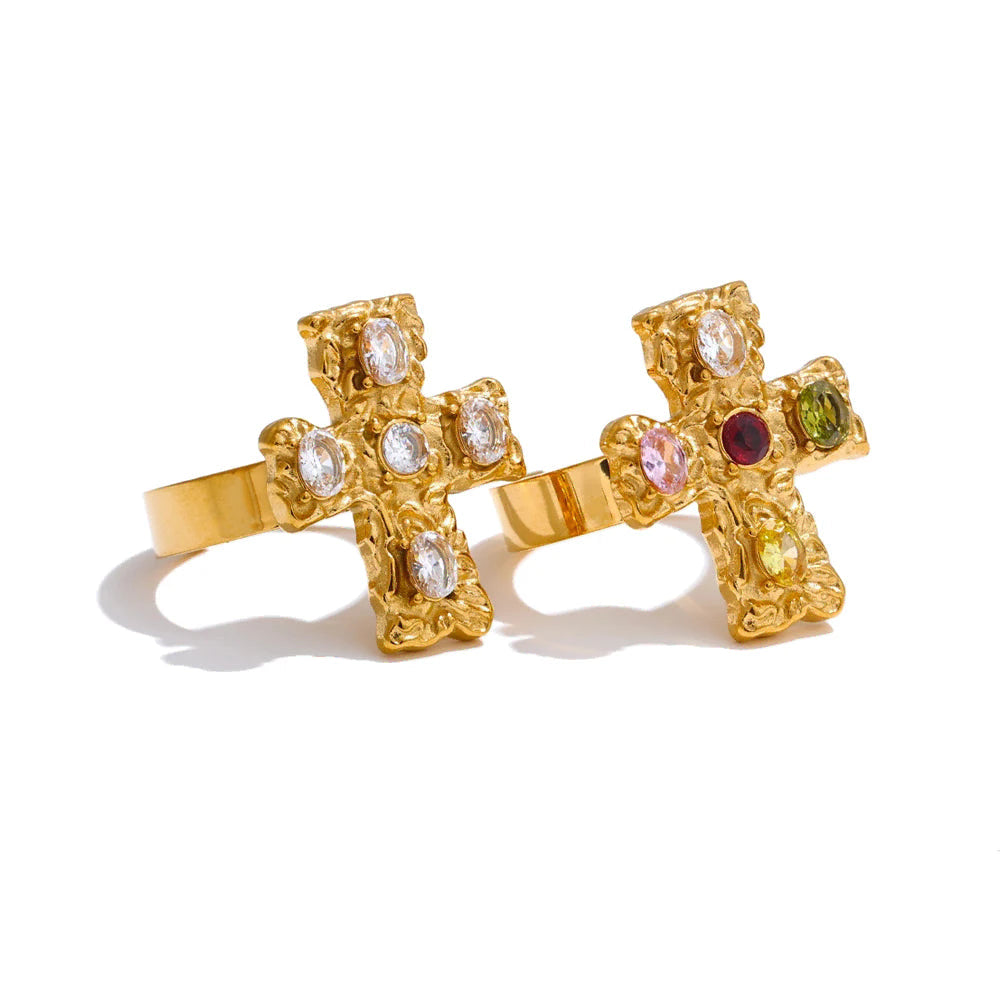Isalene  Ring Seraphina Cross Ring