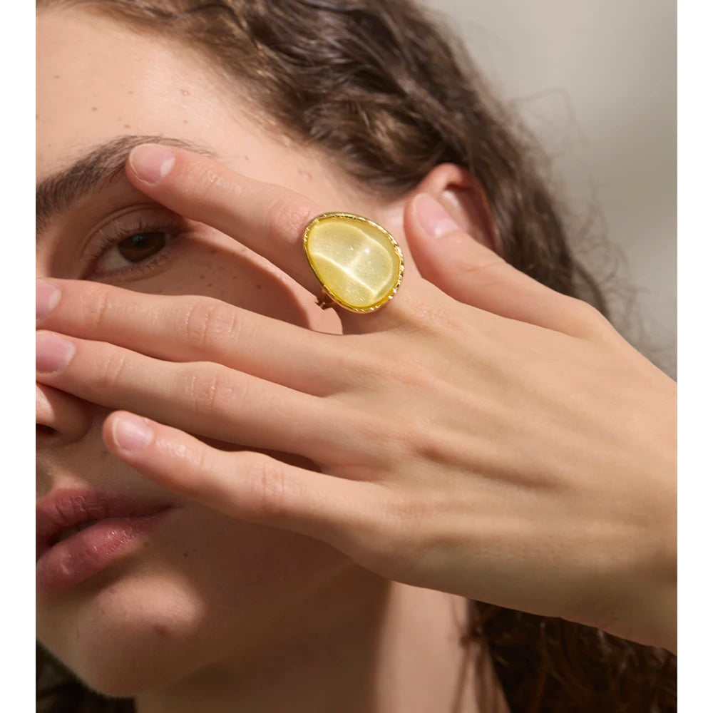 Isalene  Ring Sienna Luminous Stone Ring
