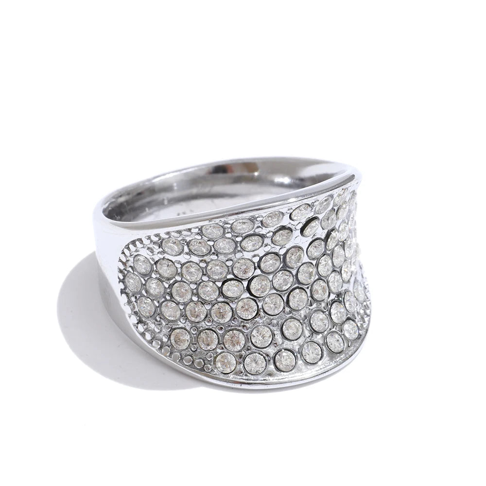 Isalene  Ring Silver / 6 Estelle Pavé Ring
