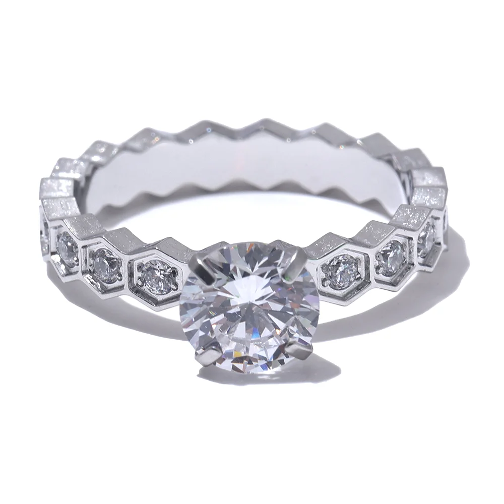 Isalene  Ring Silver / 6 Zélie Crystal Crown Ring