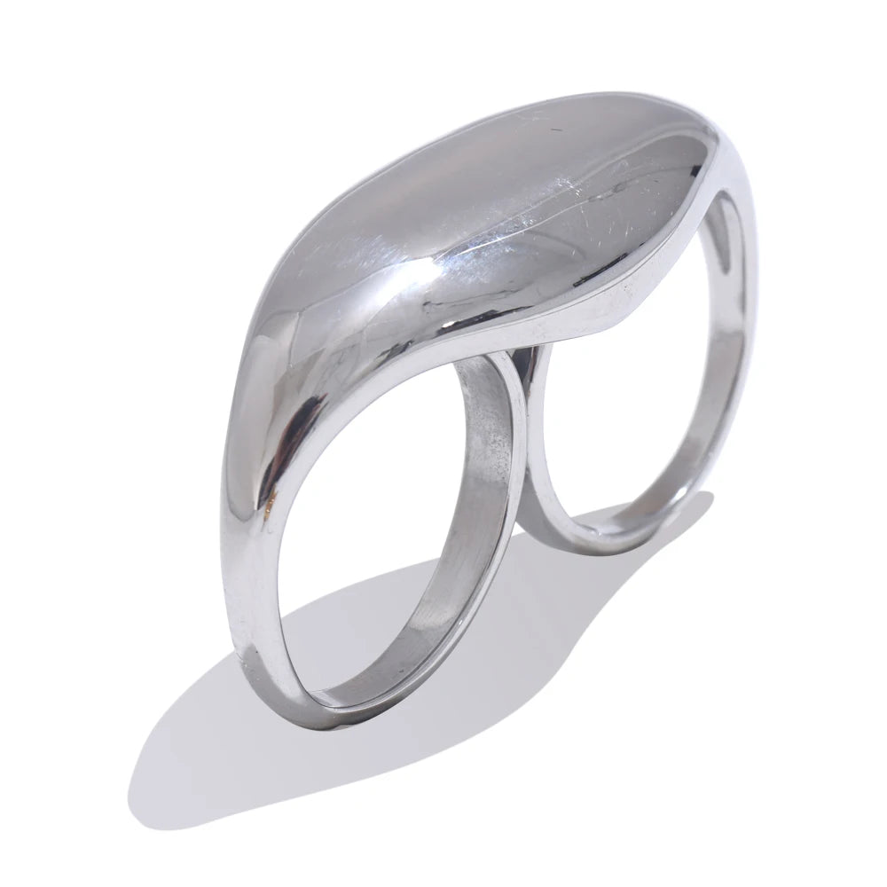 Isalene  Ring Silver Solene Sculptural Ring