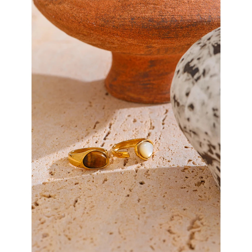 Isalene  Ring Solara Gemstone Open Ring