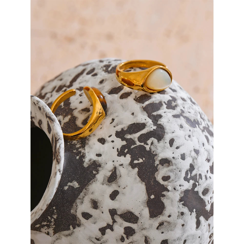 Isalene  Ring Solara Gemstone Open Ring