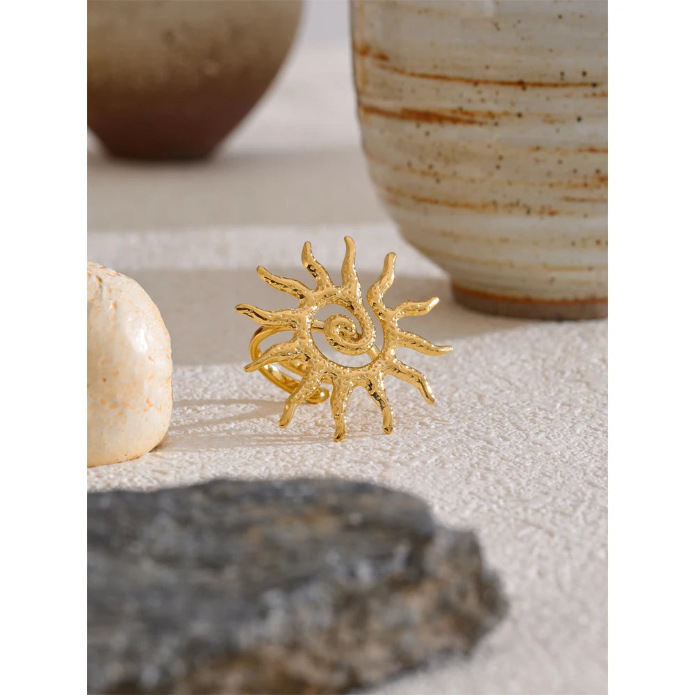 Isalene  Ring Solenne Sunburst Statement Ring