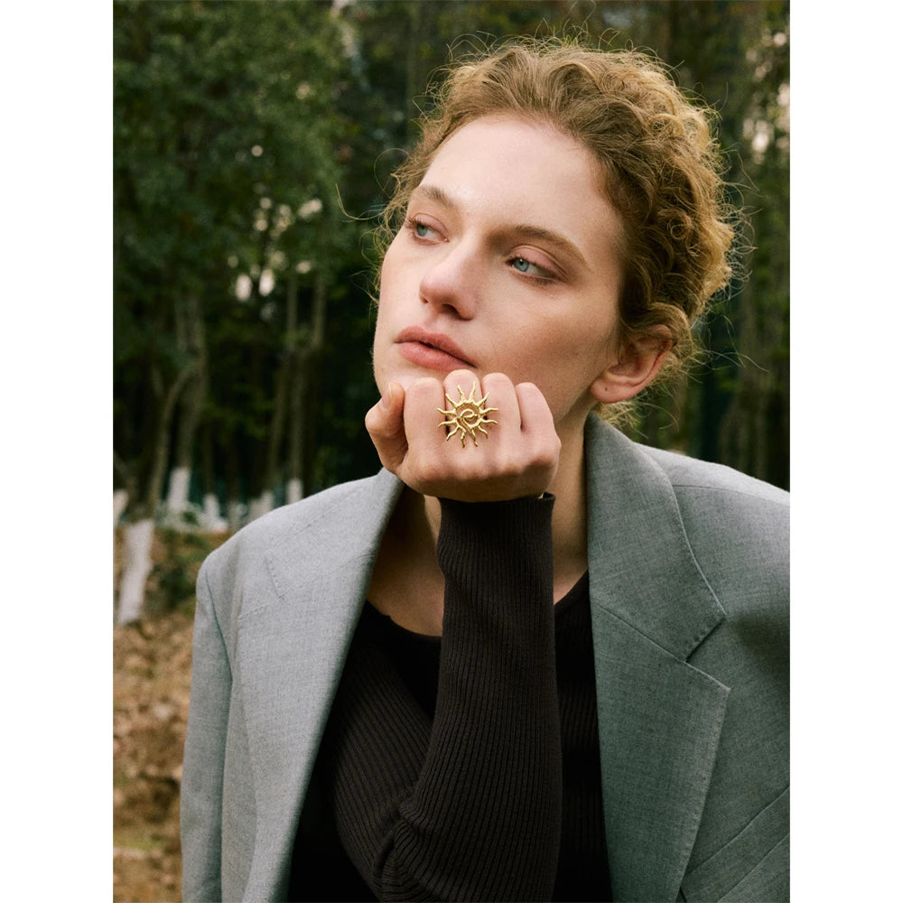 Isalene  Ring Solenne Sunburst Statement Ring
