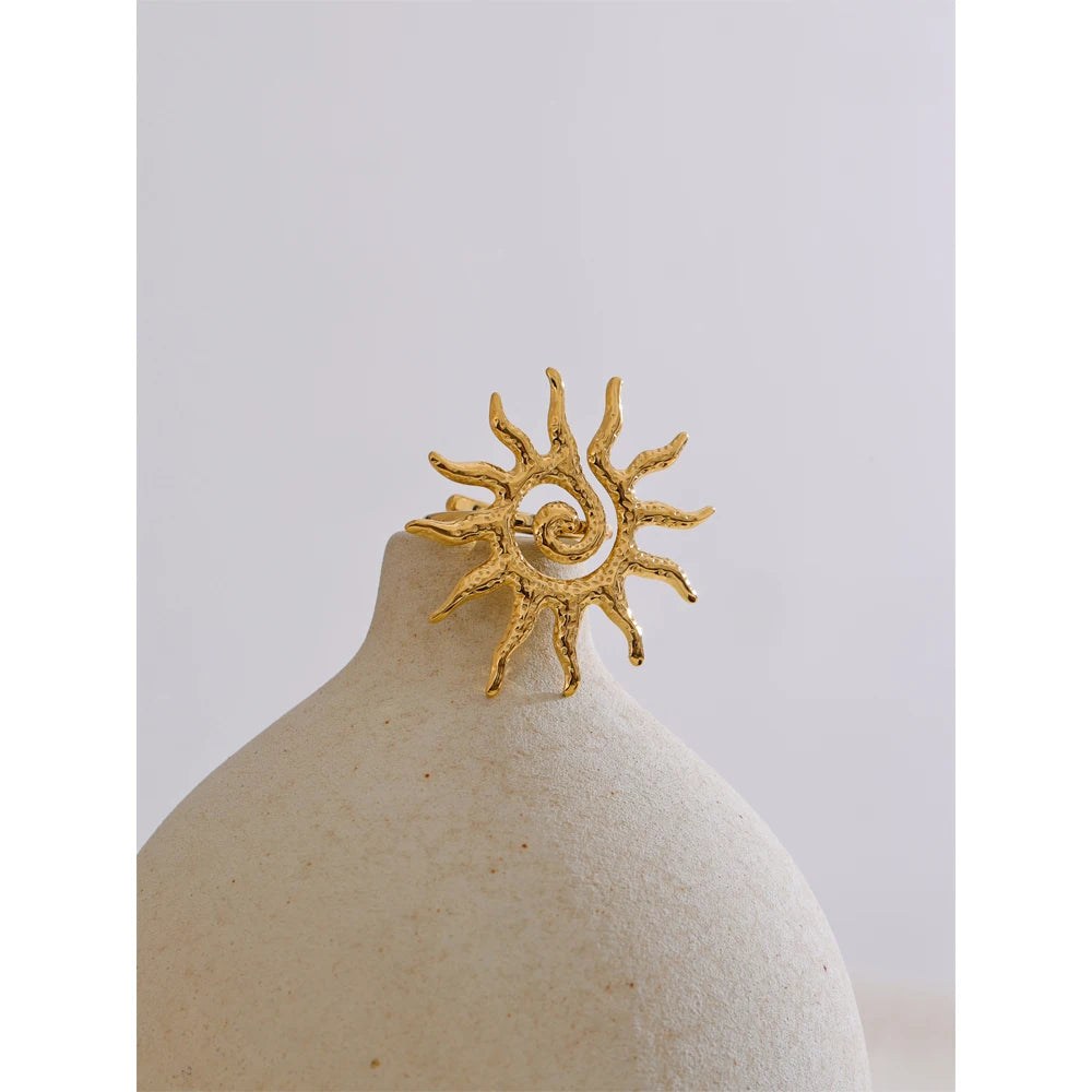 Isalene  Ring Solenne Sunburst Statement Ring