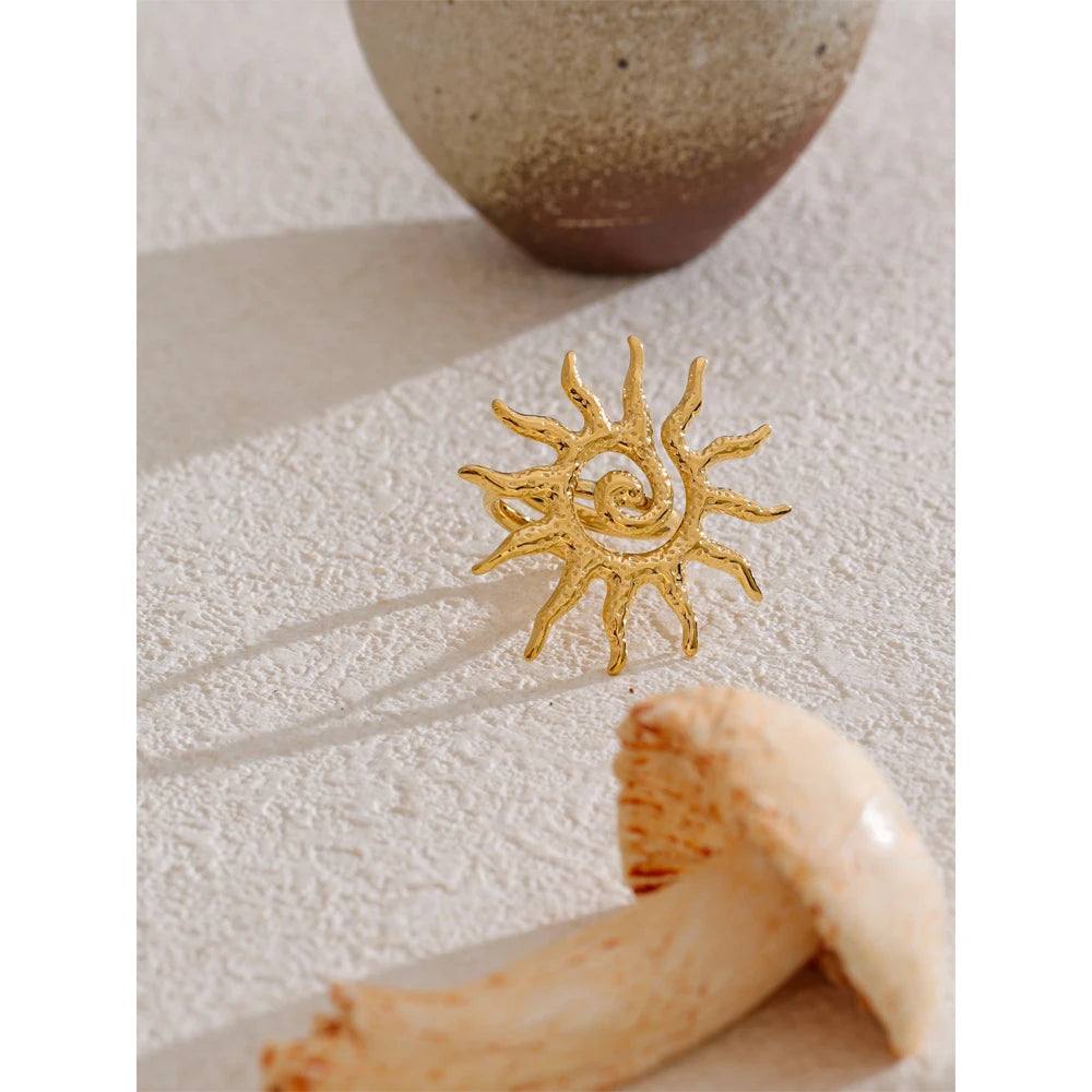 Isalene  Ring Solenne Sunburst Statement Ring