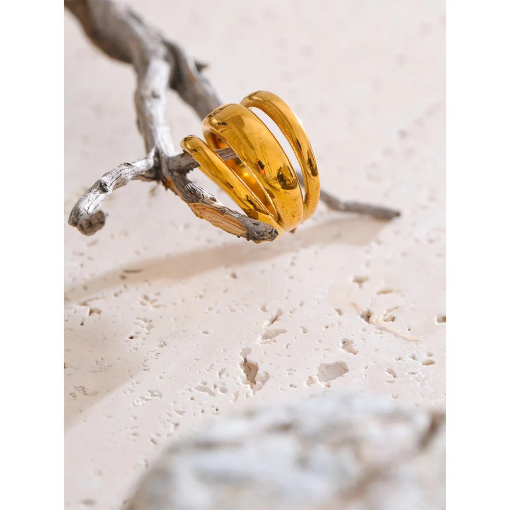 Isalene  Ring Valencia Triple Band Ring