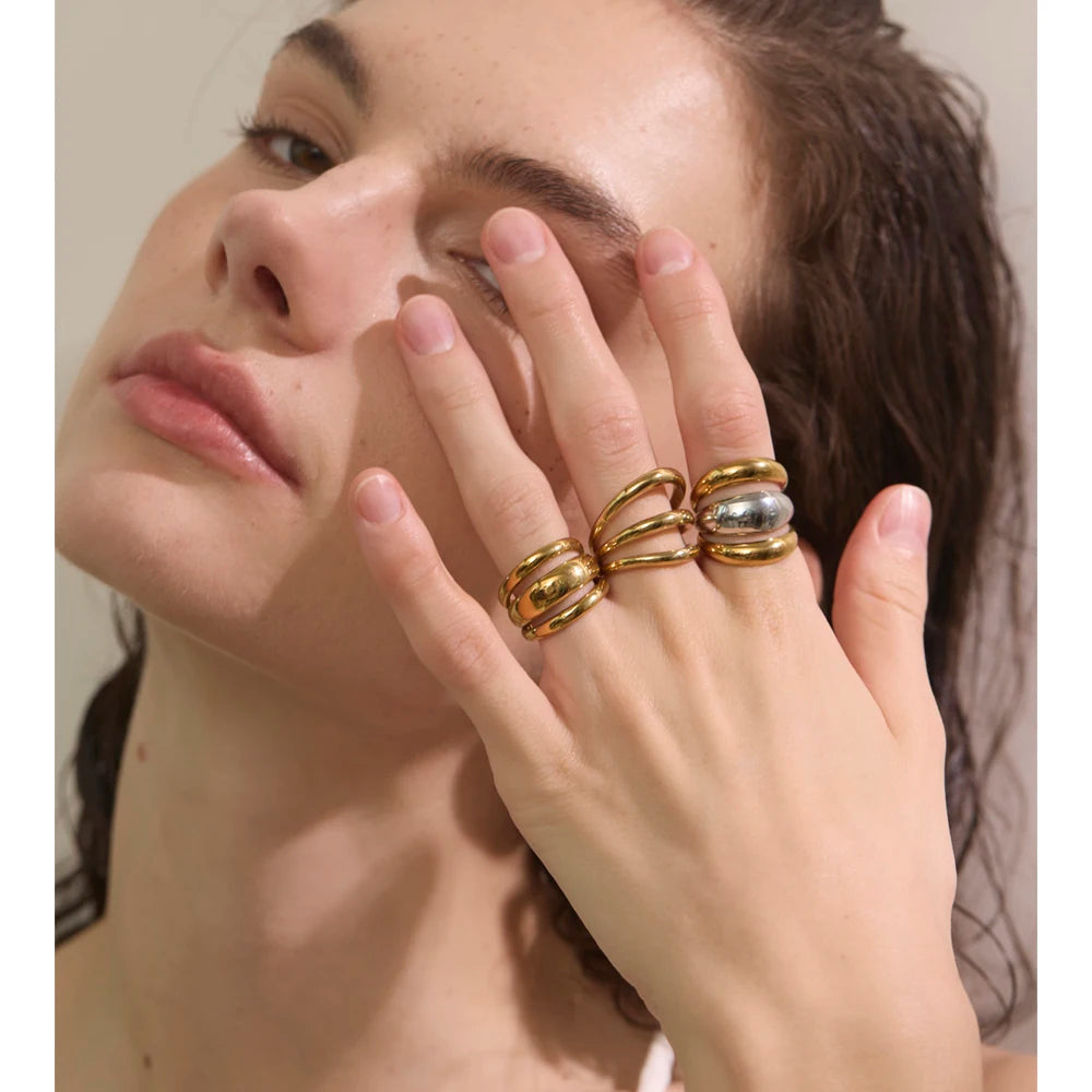 Isalene  Ring Valencia Triple Band Ring