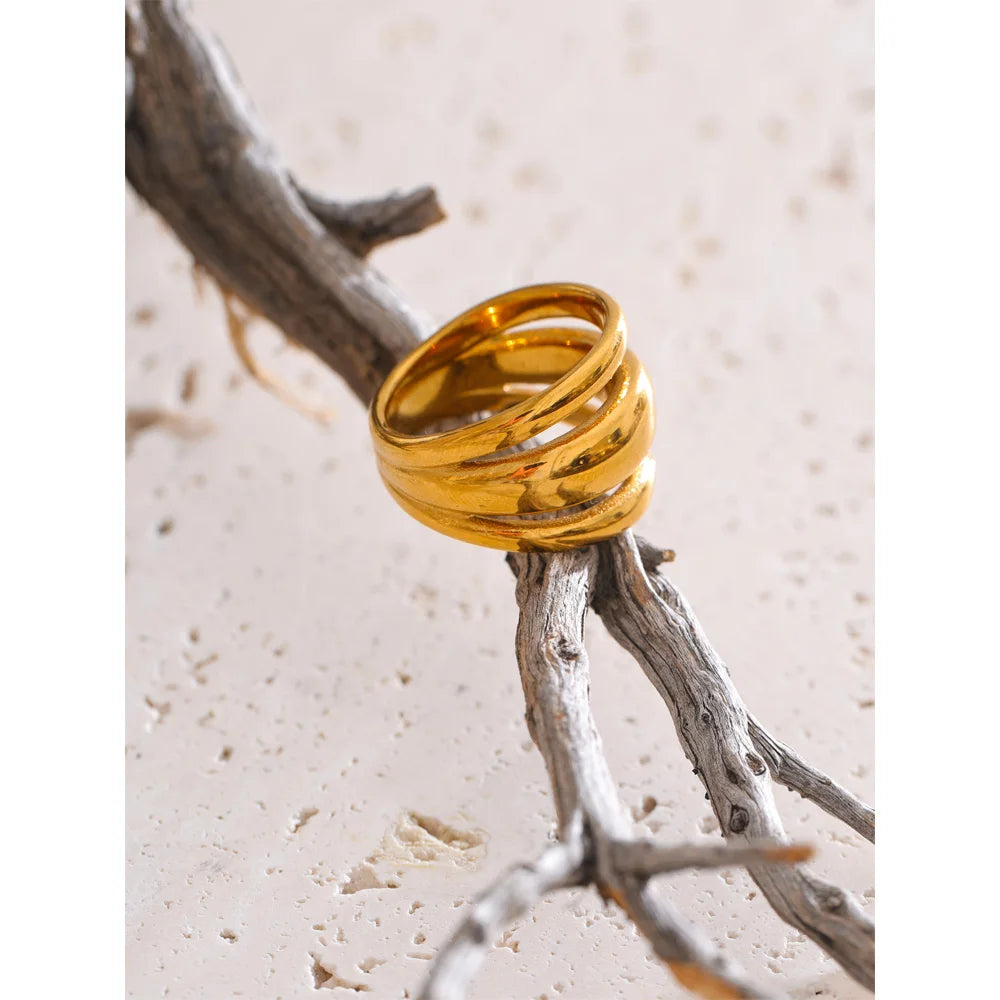 Isalene  Ring Valencia Triple Band Ring