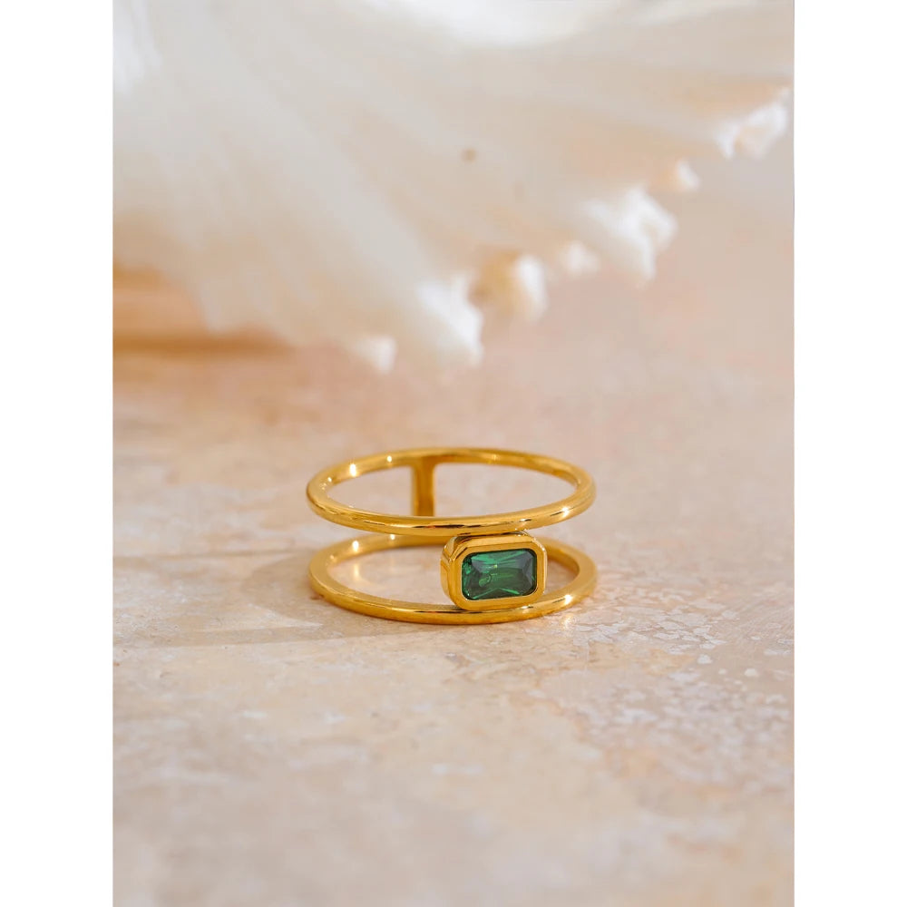 Isalene  Ring Verde Linea Ring