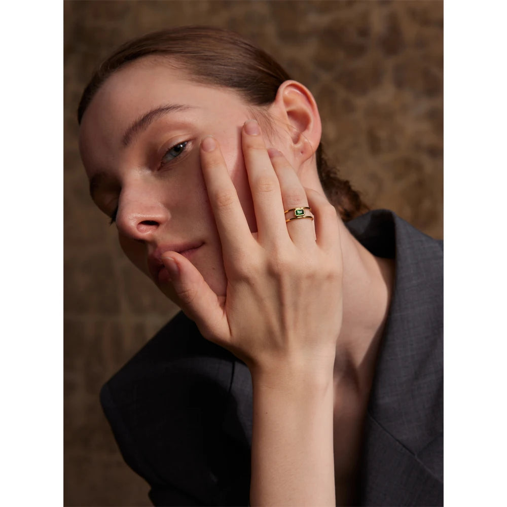 Isalene  Ring Verde Linea Ring