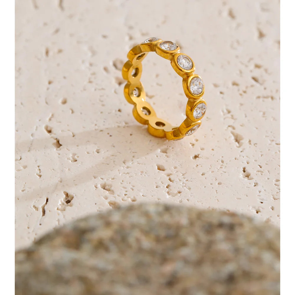 Isalene  Ring Vivienne Crystal Eternity Ring