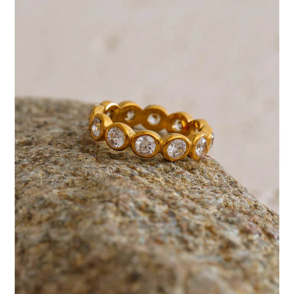 Isalene  Ring Vivienne Crystal Eternity Ring