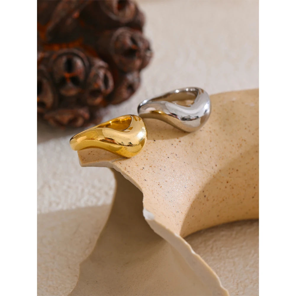 Isalene  Ring Waveform Sculptural Ring