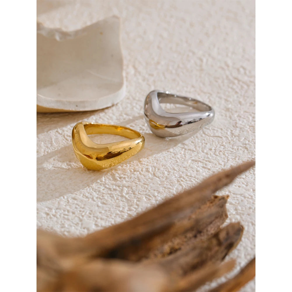 Isalene  Ring Waveform Sculptural Ring